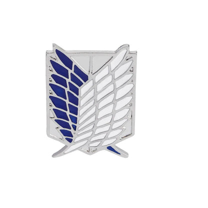 Japan Anime Cosplay Wings Lapel Brooches Pins Fashion Attack On Titan Blue Enamel Badge Broche Clothes Collar Brooch Jewelry