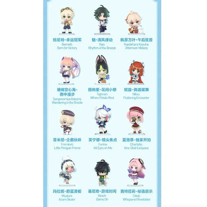 POP MART Genshin Impact Academy Light & Shadow Poetry Series Mystery Box Blind Bag Figurines Ornament Toys for Collectors