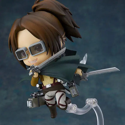 #1123 Attack On Titan Hange Zoë Chibi Style Collectible Figure Desktop Display Ornament Exquisite Mini Character Statue Trendy