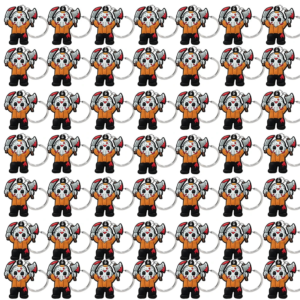 50PCS Keychains Terror Movie Character Keyring