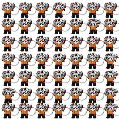 50PCS Keychains Terror Movie Character Keyring