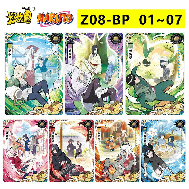 Kayou Naruto Card Set AR CR MR UR PTR SSR SR R T2W9 T4W8 Full Series Uzumaki Sasuke Hinata Uchiha Anime Collection Cards Toy Gif