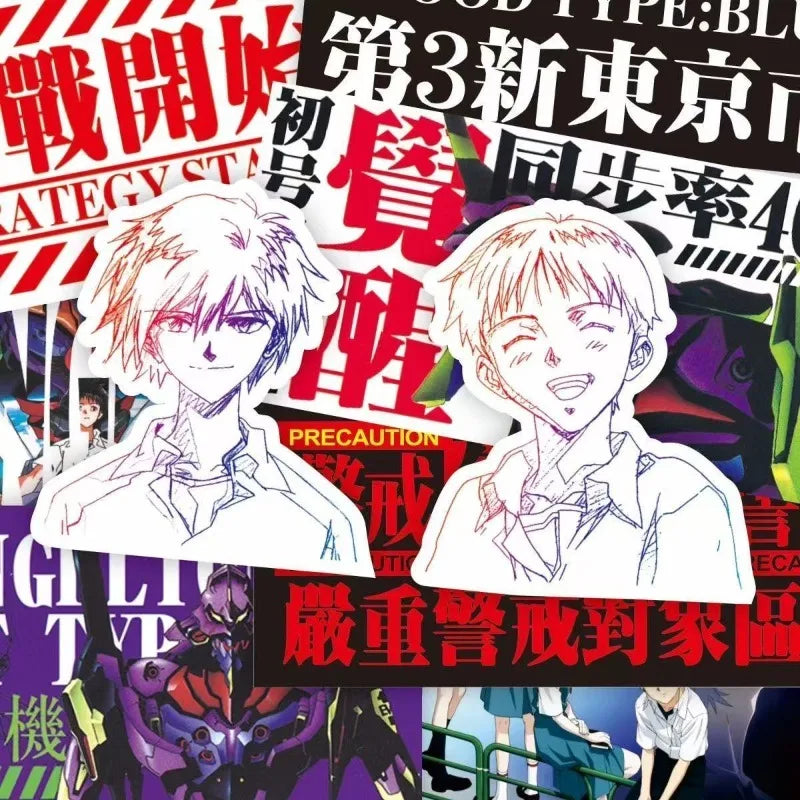 Evangelion Rei Asuka Stickers