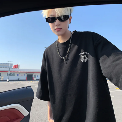 Anime Print Oversized T-Shirt