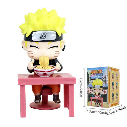 Anime New In Stock  Naruto Breeze Ramen Lamian Noodles Theme Blind Box Handmade Ornament Gift Naruto Sasuke Model Toys