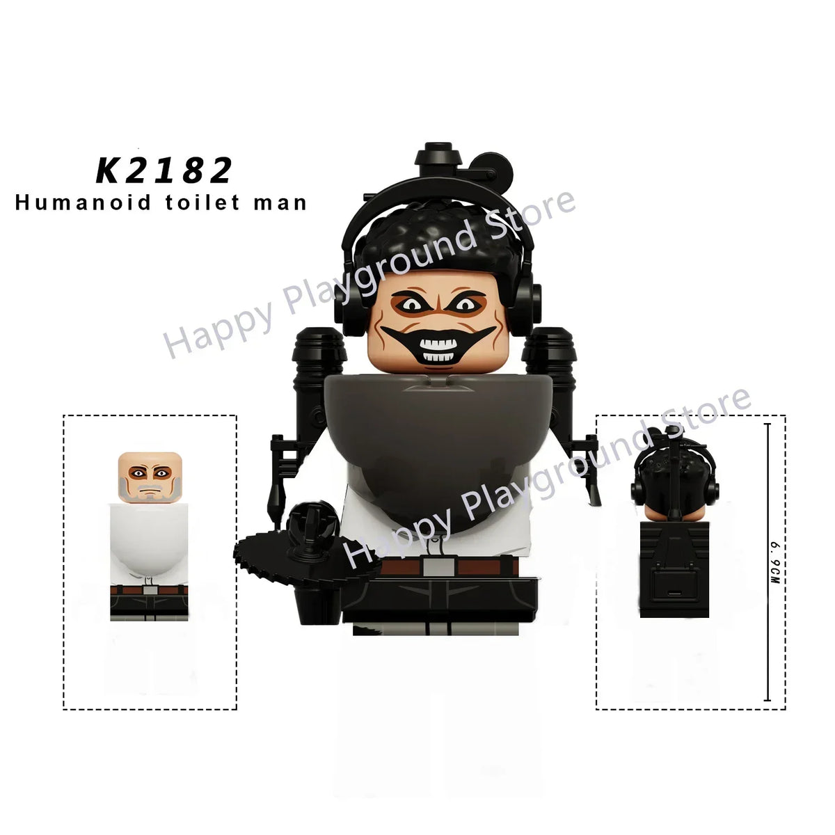 New KDL DJ Upgrade War-Damaged Skibidi Toilet Man Figures Anime Block Toys TvMan Titan Bricks Model Toy For Kid Birthday Gift