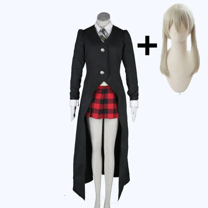 Maka Albarn Cosplay Anime Soul Eater Costume Adult Women Skirt Gloves