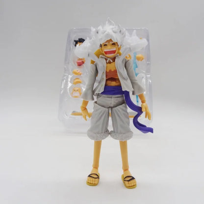 One Piece Shf Monkey D Luffy Figure Gear 5 Sun God Nika Luffy Action Figurine PVC Model Decoration Birthday Toys Gifts
