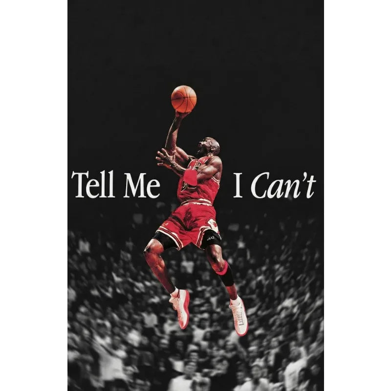 Athlete Mindset Jordan Kobe Canvas Poster