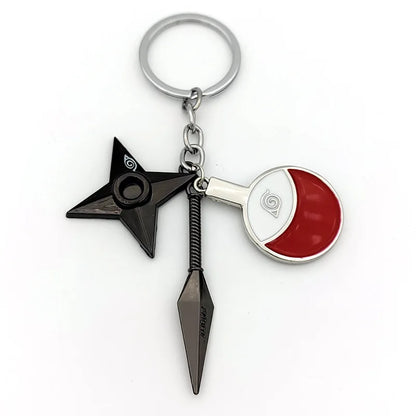 New Pendant Keychains Uzumaki Naruto Anime Figures Accessories Akatsuki Itachi Manga Men Key Chain Fans Gift Kids Toys Keyrings