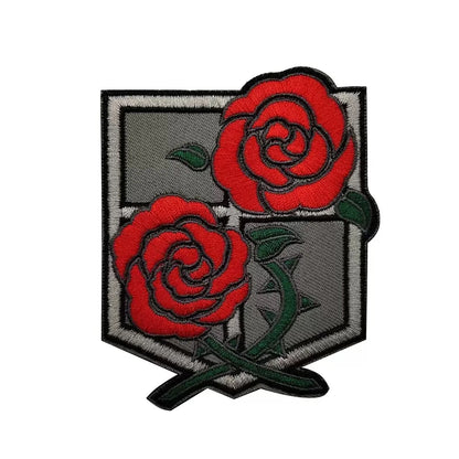 Attack on Titan Wings of Freedom Cosplay Patch Embroidery velcros Badge for Clothing, Armband, Hook & Loop Apparel Patches, 1PC