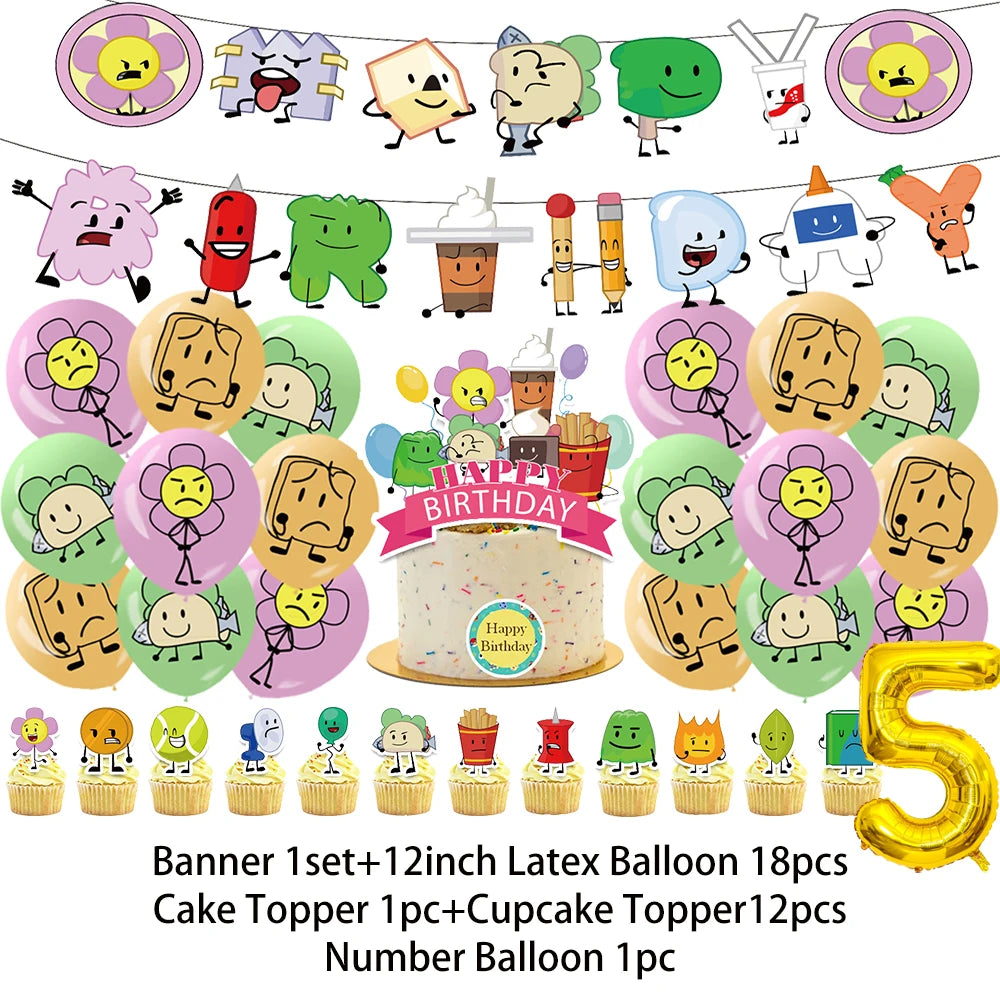 Battle For Dreaming Island Birthday Backdrop Set