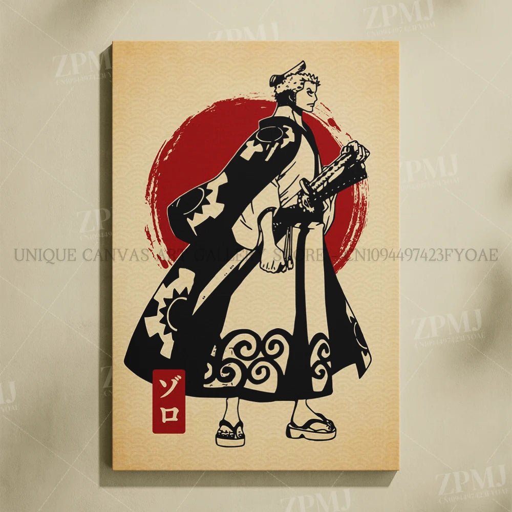 One Piece Monkey D. Luffy Canvas Poster