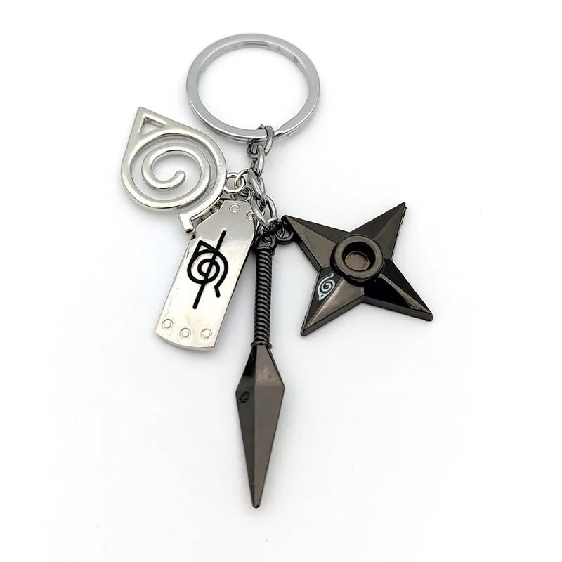 New Pendant Keychains Uzumaki Naruto Anime Figures Accessories Akatsuki Itachi Manga Men Key Chain Fans Gift Kids Toys Keyrings