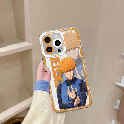 Blue Lock Transparent Phone Case