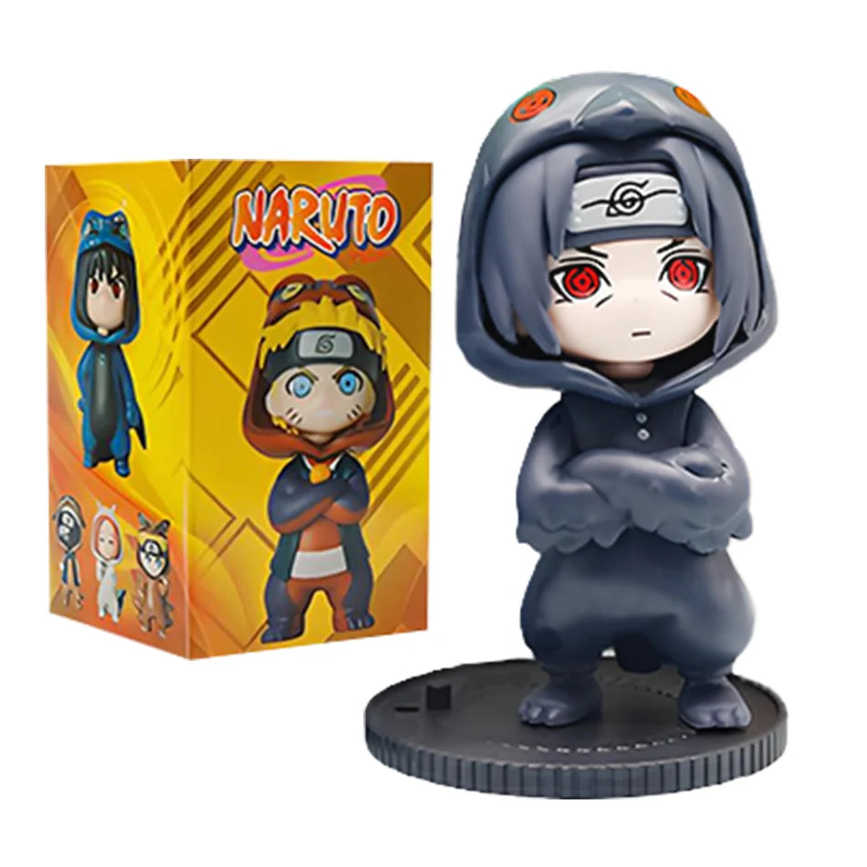 1-9Pcs Naruto Blind Box Figures Model Ornament Anime Uchiha Sasuke Sakura Cosplay Action Figurine Model Toys Decorations Gifts