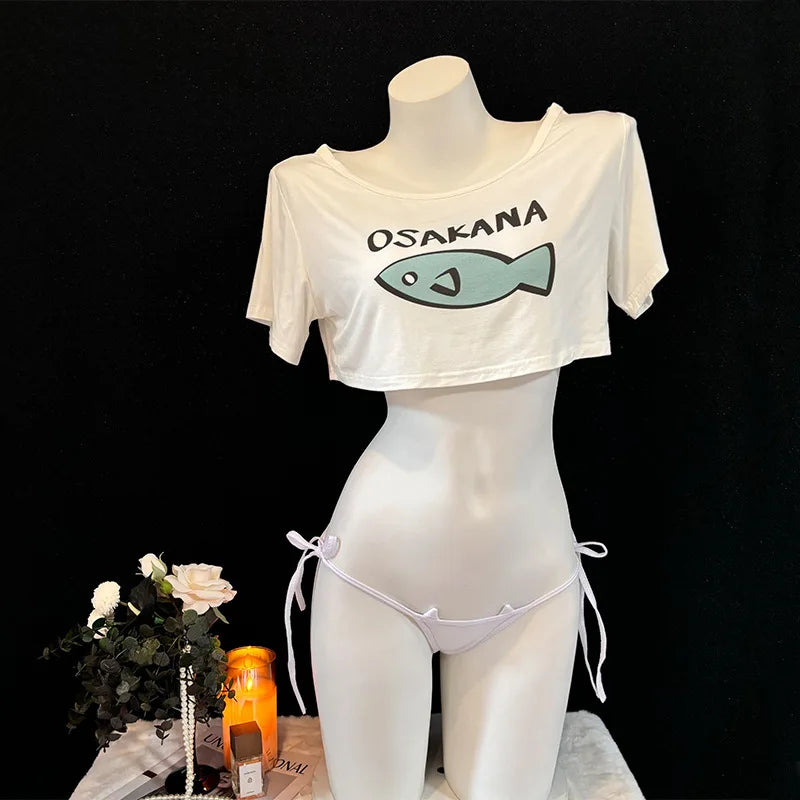 Kinako Osakana Crop Top