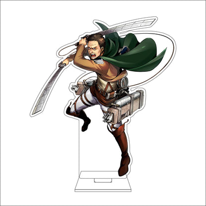 16CM Anime Attack on Titan Cosplay Acrylic Figure Stand Plate Armin Arlert Eren Jaeger Mikasa·Ackerman Ornaments Gifts