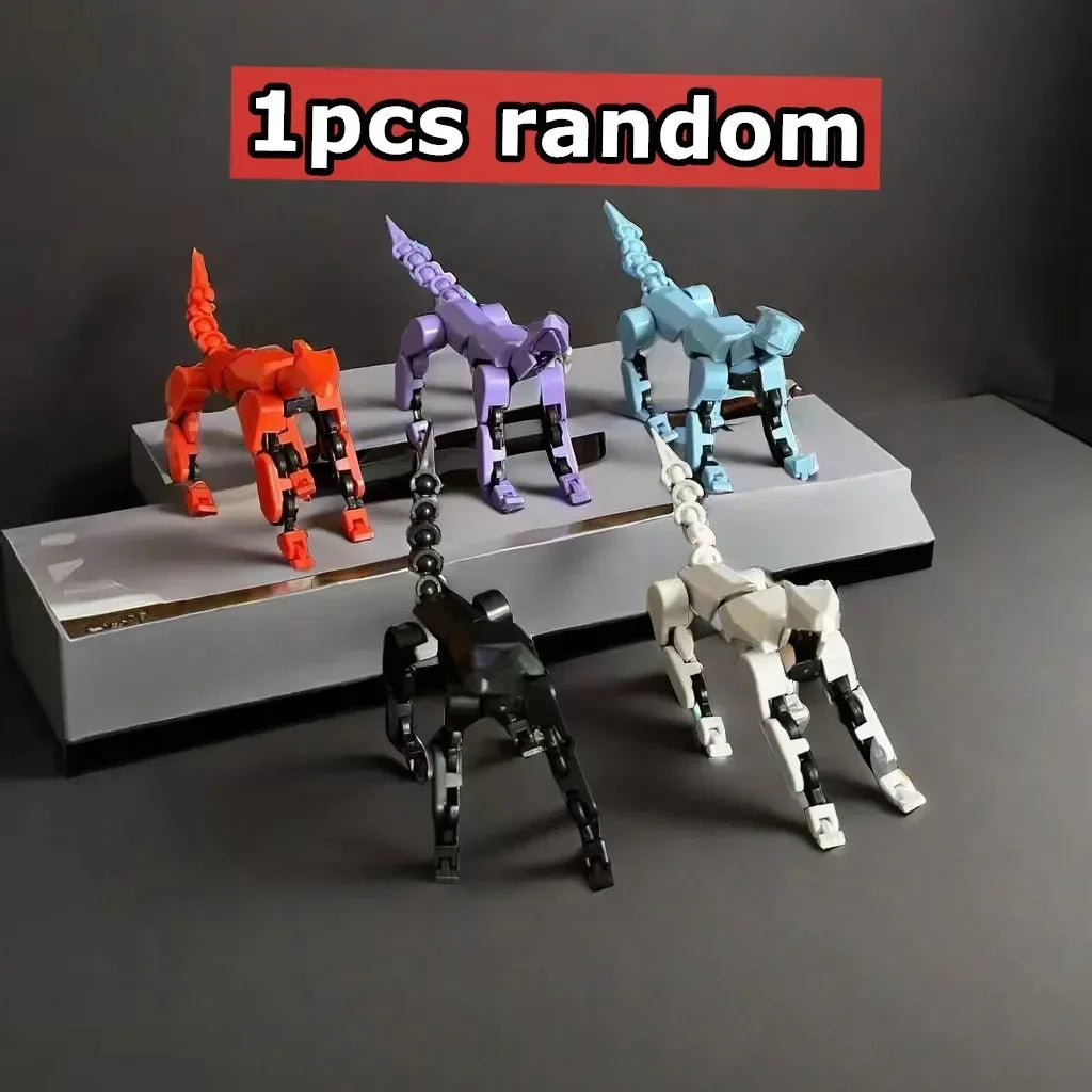 3D Printed Multi-Jointed Movable Shapeshift Robot Action Figure with Full Articulation for Stop Motion Animation 5 Action Figure