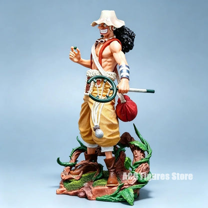 25cm/9.84in Anime One Piece Figure Usopp Action Figures Pvc Statue Desktop Ornamen Collection Model Toys Gifts