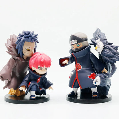 1-12pcs Naruto Blind Box Figure Toys Shippuden Akatsuki Arc Series Trendy Mystery Box PVC Model Surprise Christmas Toys Gift