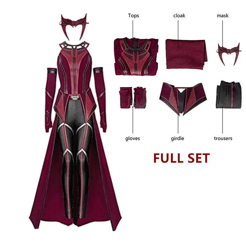 Marvel Wanda Maximoff Cosplay Costume