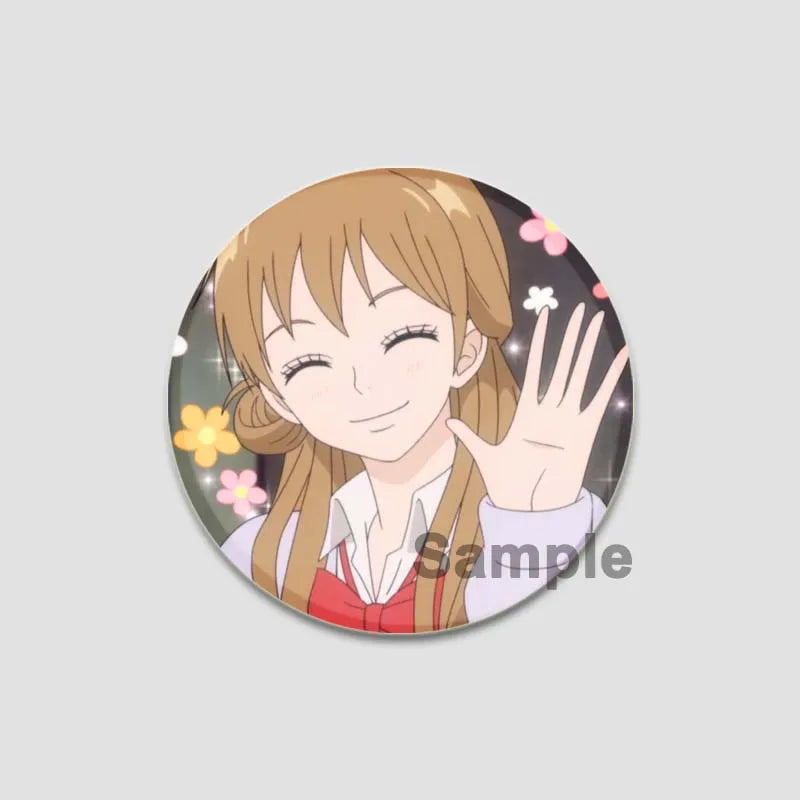 Kimi Ni Todoke Tinplate Pin Round Cartoon Snap-in Brooches