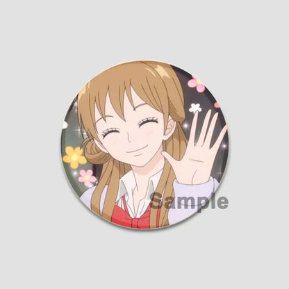 Kimi Ni Todoke Tinplate Pin Round Cartoon Snap-in Brooches