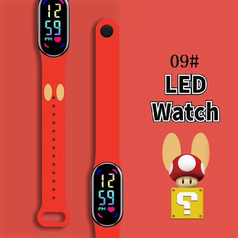 Kids LED Watch Touch Control Digital Silicone Strap