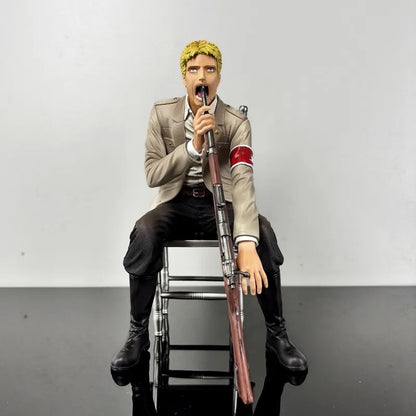 In-Stock 20cm Reiner Braun Figures Attack On Titan Reiner Anime Figure Pvc Statue For Desktop Decoration Collection Model Toy