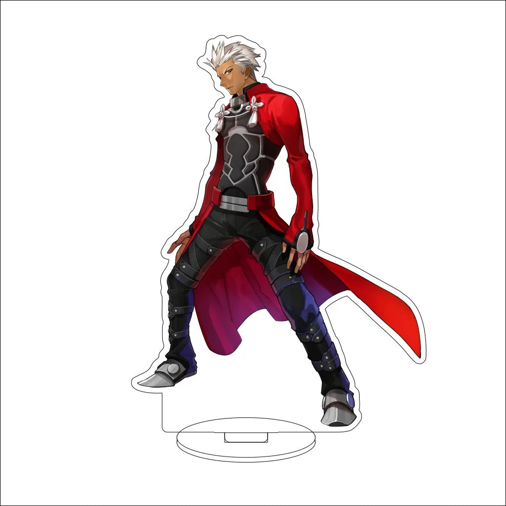 16CM Anime Fate/stay night Altria Pendragon Rin Tohsaka Illyasviel von Einzbern Cos Acrylic Figure Stand Ornaments Gifts