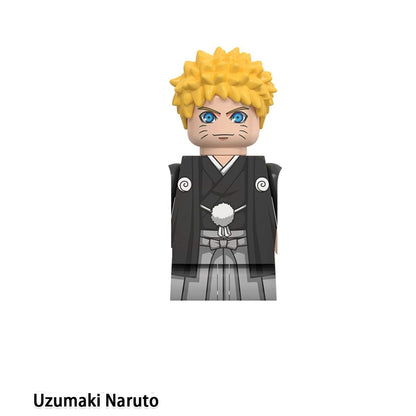 Naruto Sasuke Itachi Kakashi Jiraiya Tsunade Obito Indora Anime Uchiha Mini Blocks Figure WM6155 WM6154 WM6153 Collectible Man