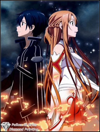 Sword Art Online Asuna Kirito Diamond Painting