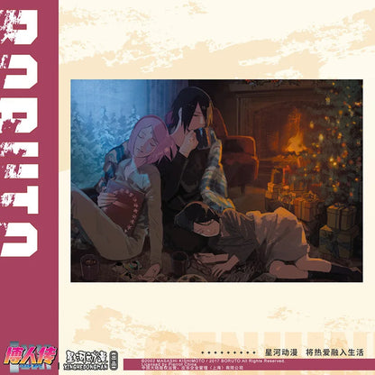 Brdwn Boruto NARUTO NEXT GENERATIONS Four Seasons of The Year China Official Authorization Cosplay Paper Postcard