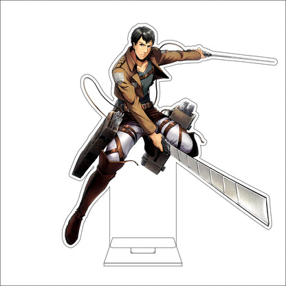 16CM Anime Attack on Titan Cosplay Acrylic Figure Stand Plate Jean Kirstein Hange Zoe Rivaille Ackerman Ornaments Gifts