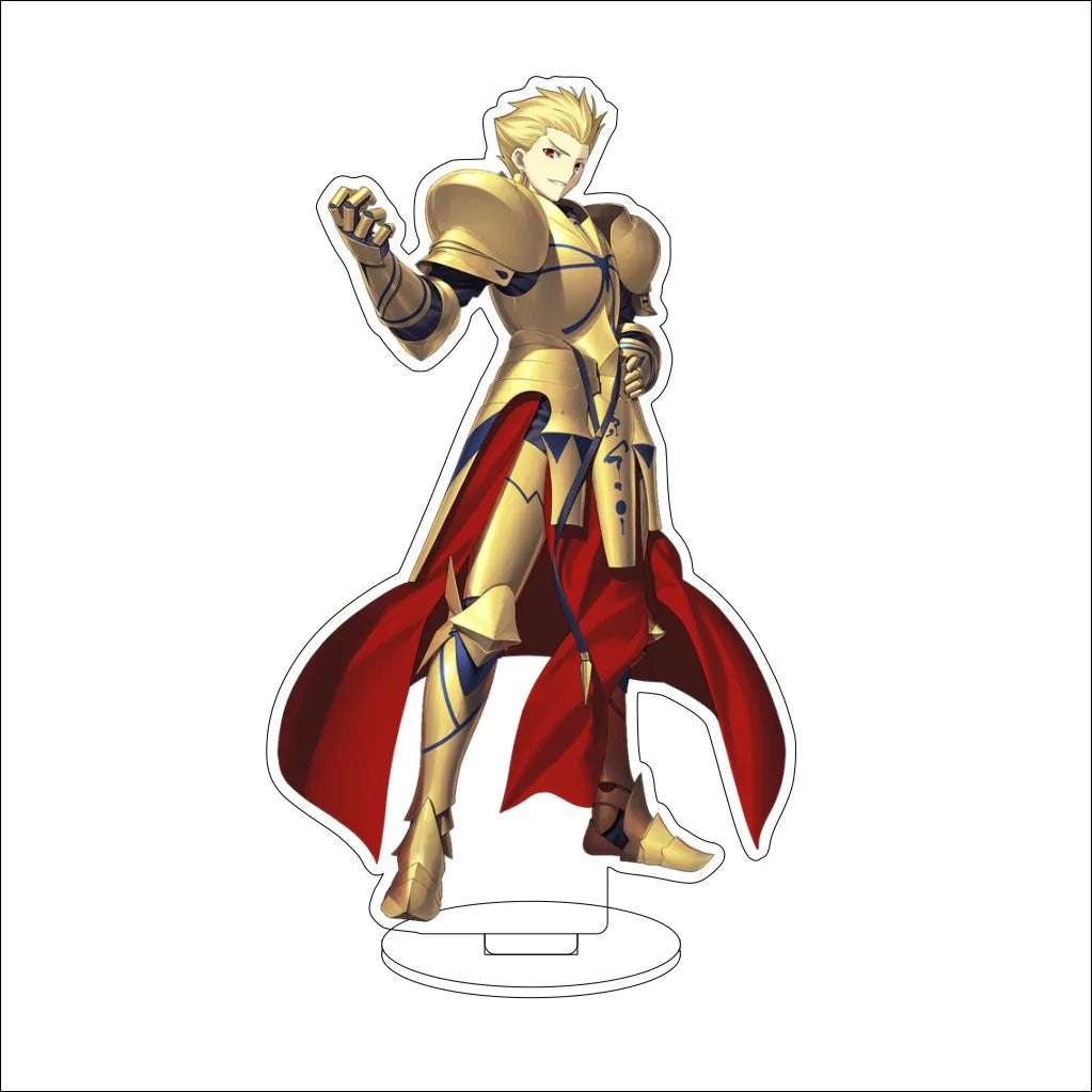 16CM Anime Fate/stay night Altria Pendragon Rin Tohsaka Illyasviel von Einzbern Cos Acrylic Figure Stand Ornaments Gifts