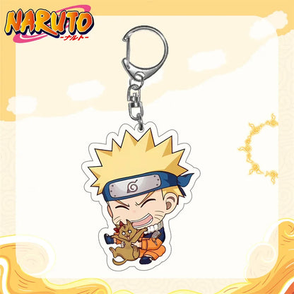 Naruto Anime Akatsuki Uchiha Itachi Acrylic Keychain Fashion Key Ring Bag Charms Girl Pendant Jewelry Cute Creative Friends Gift
