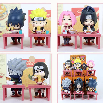 In Stock Naruto Shippuden Ramen Theme Series Blind Box - Chibi Mini PVC Anime Figures - Mystery Sasuke Uchiha & Naruto Toy Gifts