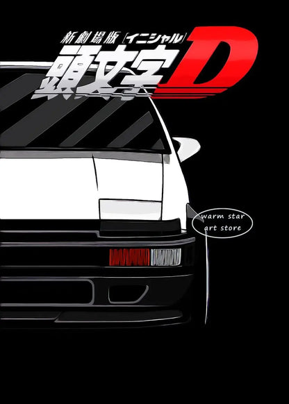 Initial D Takumi Canvas Poster