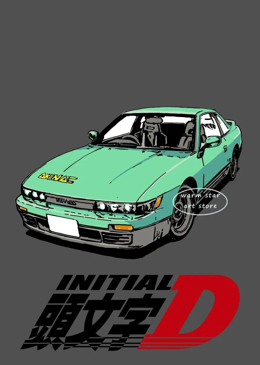 Initial D Takumi Canvas Poster