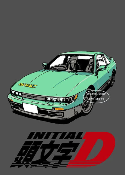 Initial D Takumi Canvas Poster