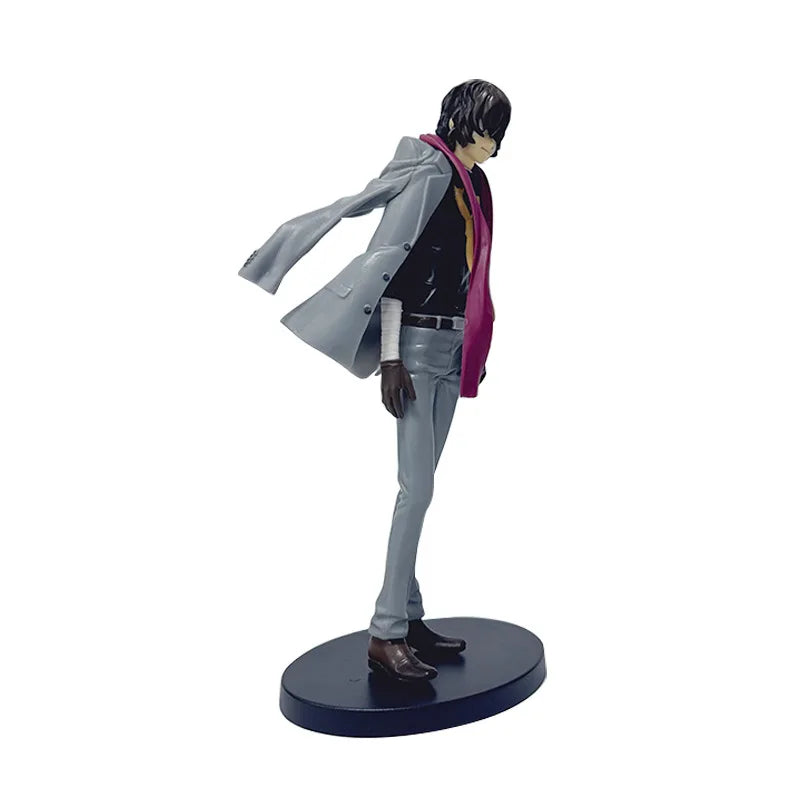 24CM Anime Bungou Stray Dogs Dazai Osamu Figure 1/8 Detachable Jacket