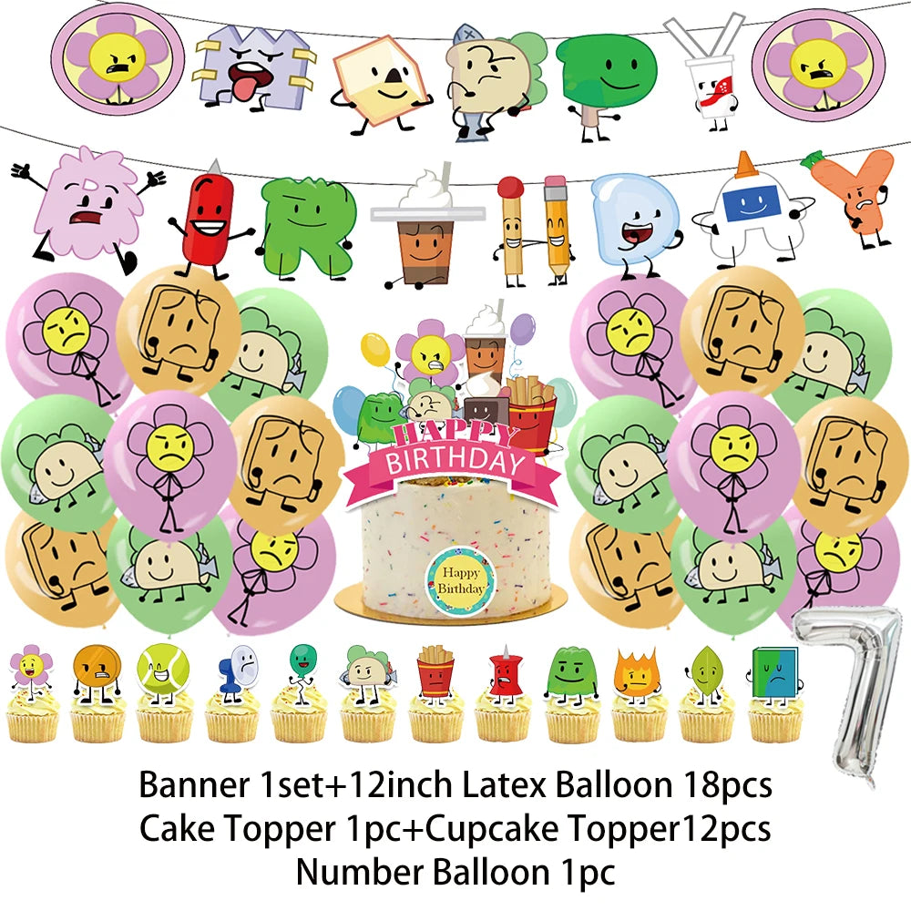 Battle For Dreaming Island Birthday Backdrop Set