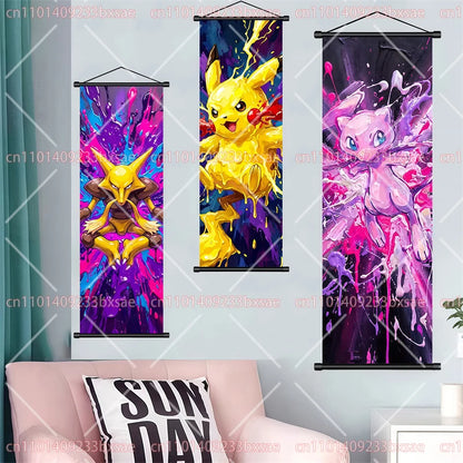 Pokémon Eevee Scroll Painting