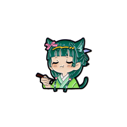 Anime Characters Kawaii Cat Enamel Pin