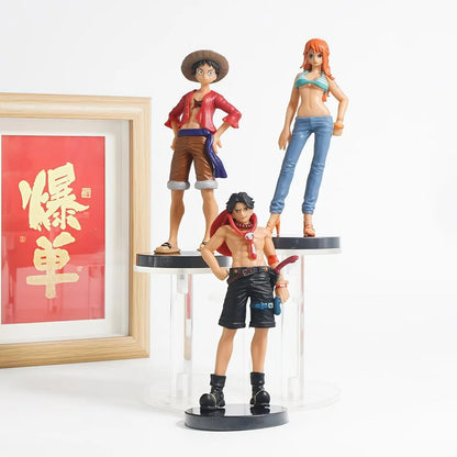 6pcs Anime One Piece Figures Monkey D. Luffy Roronoa Zoro Sanji Action Model Pvc Desktop Statue Ornament Collection Toys Gifts