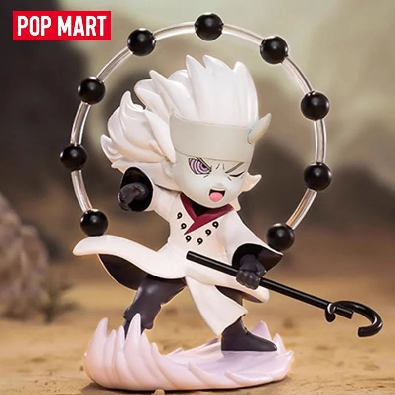 POP MART Naruto Sasuke Ninja World War Series Blind Box Toys Kawaii Surprise Guess Bag Doll Anime Figure Home Model Girls Gift