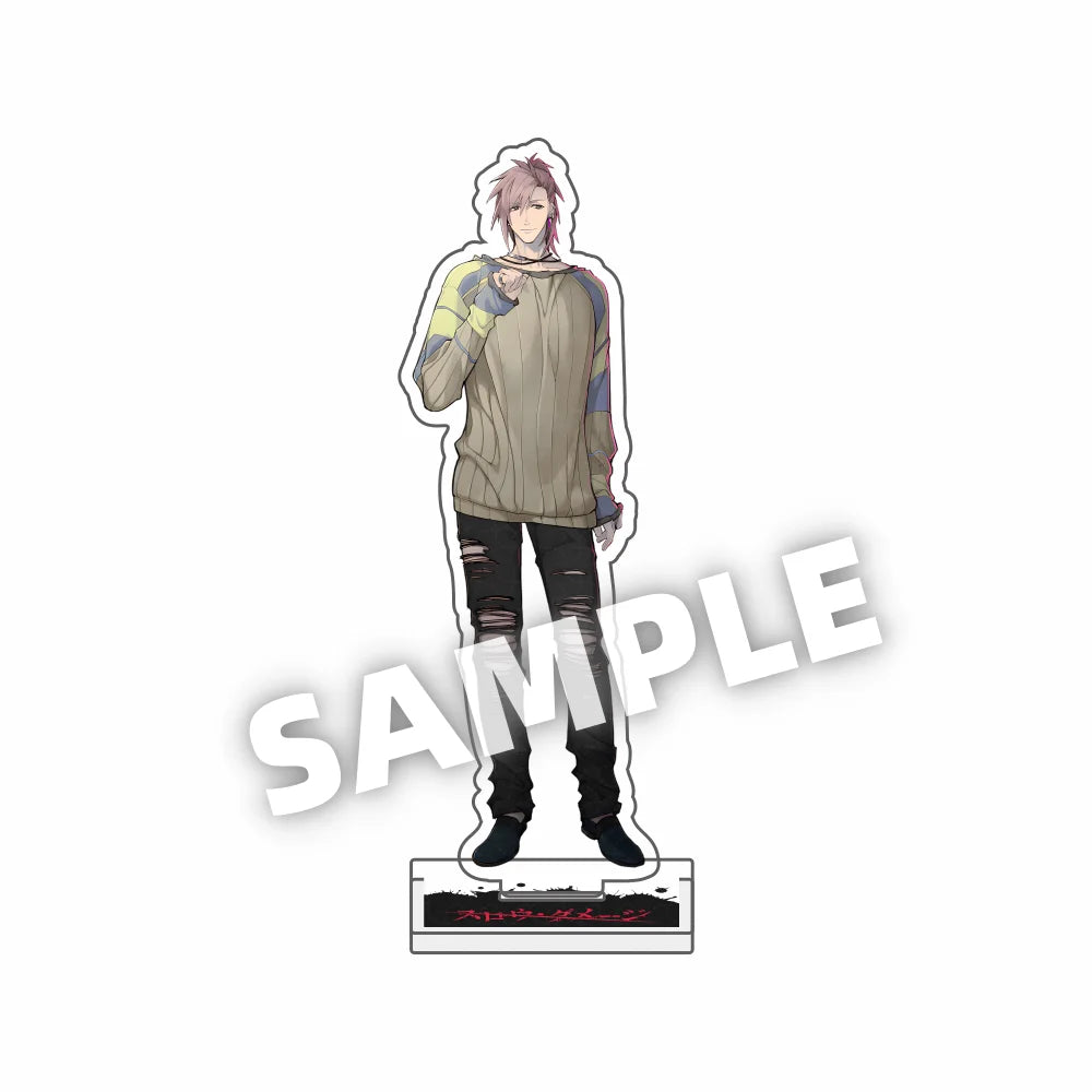 Anime Slow Damage cute 15CM acrylic keychains Model Figure figurine