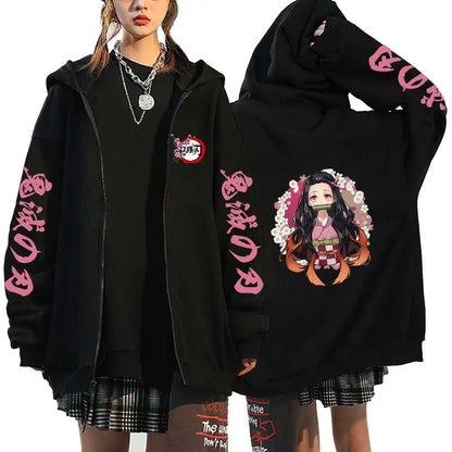 Demon Slayer Nezuko Zip Hoodie