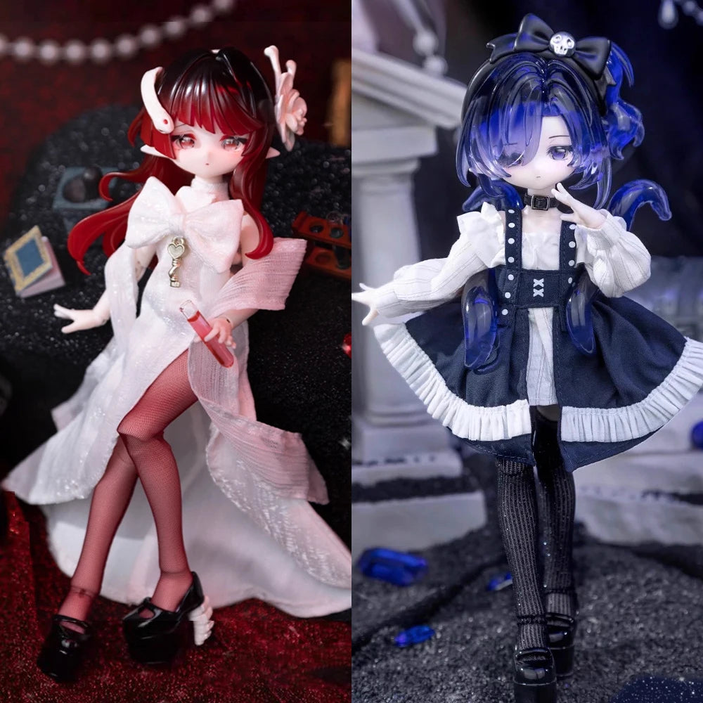 In Stock Minty Ocean Gem Series 1/8bjd Blind Box Movable Joint Doll Mystery Box Kawaii Action Anime Figure surprise Toy Gift